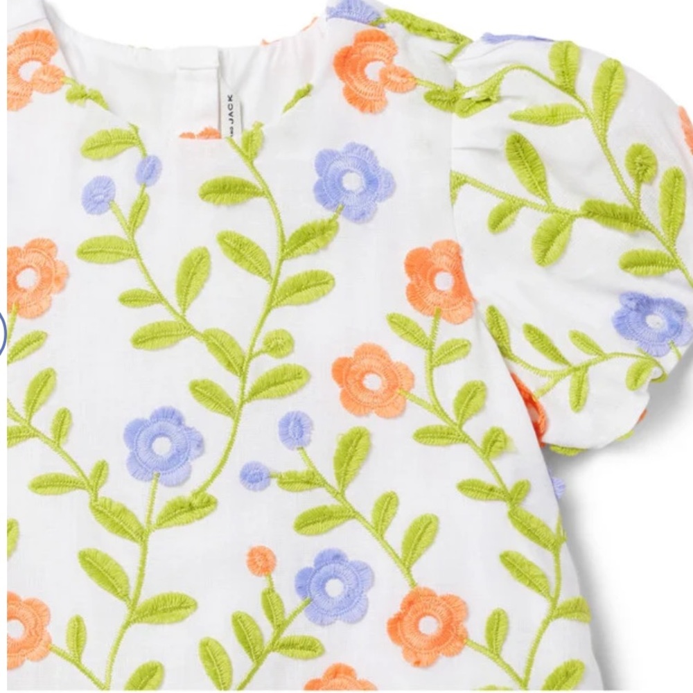 JANIE AND JACK: Embroidered Floral Jacquard Dress